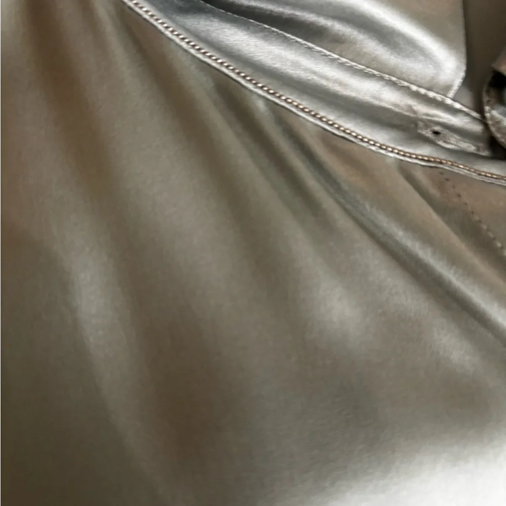 Lafayette 148 New York Peppermint 100% Silk Bell Sleeve Blouse XL $498 Old Money - Picture 7 of 7